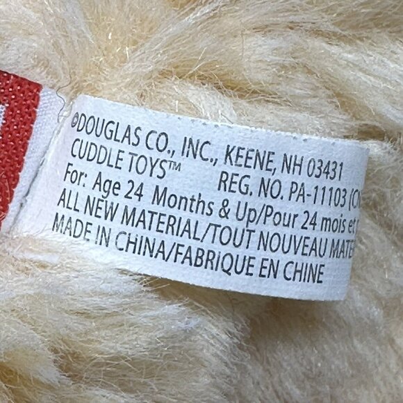 Douglas Cuddle Toy Creamie DLux Peach Bunny Rabbit Plush 12 Inch Sitting 2022 - Picture 11 of 13